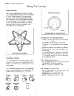 Preview for 9 page of Thermador PCG 30 Care And Use Manual