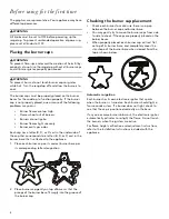 Preview for 8 page of Thermador PCG305W Use And Care Manual