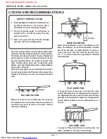 Preview for 17 page of Thermador PDR304 Care And Use Manual