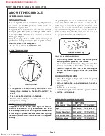 Preview for 26 page of Thermador PDR304 Care And Use Manual