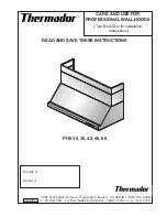 Thermador PHE 30 Instructions Manual preview