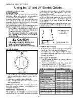 Preview for 22 page of Thermador PRD364EDPG Care And Use Manual