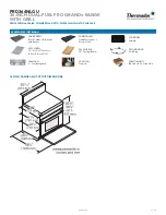 Preview for 2 page of Thermador PRD364NLGU Dimension Manual