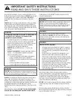 Preview for 9 page of Thermador PRD48JDSGU Use And Care Manual