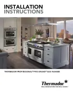 Thermador PRG486NLG Installation Instructions Manual preview