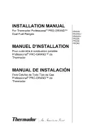 Thermador PRO-GRAND PRD30 Installation Manual preview