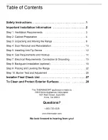 Preview for 2 page of Thermador PRO GRAND RPG36 Installation Manual