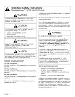 Preview for 5 page of Thermador PRO HARMONY PRD30 Use And Care Manual