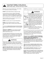 Preview for 8 page of Thermador PRO HARMONY PRD30 Use And Care Manual