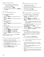 Preview for 2 page of Thermador Pro Harmony Series Quick Reference Manual