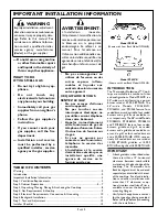 Предварительный просмотр 2 страницы Thermador Professional P24WK Installation Instructions Manual