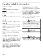 Preview for 4 page of Thermador Professional PCG30 Installation Manual