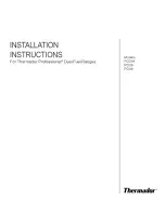 Thermador Professional PRO-GRAND PD36 Installation Instructions Manual предпросмотр