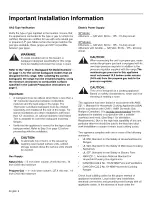 Preview for 4 page of Thermador Professional PRO-HARMONY PRG36 Installation Manual