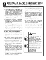 Preview for 4 page of Thermador RED30V Care & Use Manual