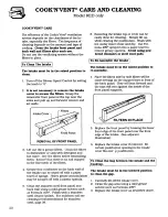 Preview for 42 page of Thermador RED30V Care & Use Manual