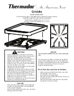 Thermador SGRIDDLEF Installation Instructions Manual preview