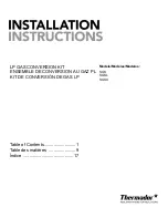 Preview for 3 page of Thermador SNLPKITF Installation Instructions Manual