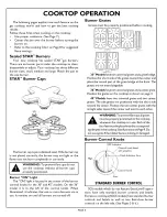 Preview for 6 page of Thermador STEEL GAS STAR SGS304 Care And Use Manual