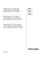 Preview for 1 page of Thermador T18 Series Installation Instructions Manual