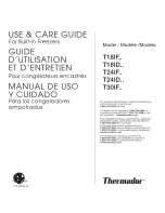 Preview for 1 page of Thermador T18ID Series Use & Care Manual