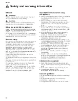 Preview for 4 page of Thermador T18IW Series Use & Care Manual