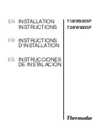 Thermador T18IW905SP Installation Instructions Manual preview