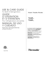 Thermador T241R Series Use & Care Manual preview