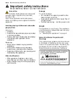 Preview for 4 page of Thermador T24IW901SP Use & Care Manual