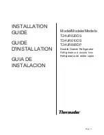 Preview for 1 page of Thermador T24UR800DP Installation Manual