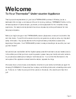 Preview for 3 page of Thermador T24UR900LP Use & Care Manual