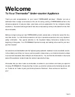 Preview for 3 page of Thermador T24UR905LP Use & Care Manual