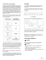 Preview for 9 page of Thermador T24UR905LP Use & Care Manual