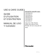 Preview for 1 page of Thermador T24UW800LP Use And Care Manual