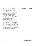 Thermador T361T71FNS Installation Instructions Manual preview