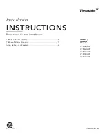 Preview for 2 page of Thermador VCIN36GWS Installation Instructions Manual