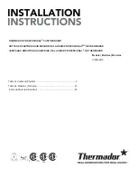 Preview for 2 page of Thermador VCIN60RP Installation Instructions Manual