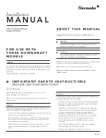 Thermador VTD600P Installation Manual preview