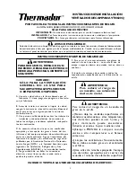 Preview for 9 page of Thermador VTN600Q Installation Instructions Manual