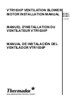 Preview for 1 page of Thermador VTR1030P Installation Manual