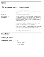 Preview for 3 page of Thermador WDC30D Installation Instructions Manual