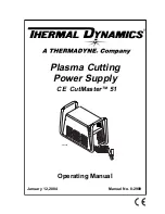 Thermadyne CE CutMaster 51 Operating Manual preview