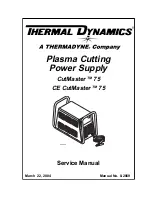 Preview for 1 page of Thermadyne CE CutMaster 75 Service Manual