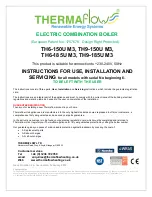 Preview for 1 page of Thermaflow TH6-150U M3 Instructions For Use Installation And Servicing