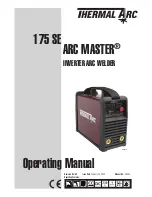 Thermal Arc 175 SE ARC MASTER Operating Manual preview