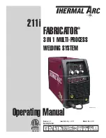 Preview for 1 page of Thermal Arc 211i Operating Manual