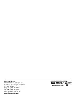 Preview for 72 page of Thermal Arc 251 FABRICATOR Operating Manual