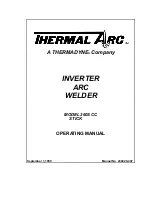 Preview for 1 page of Thermal Arc 260S CC STICK Operating Instructions Manual