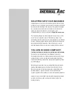 Preview for 2 page of Thermal Arc 281 FABRICATOR Service Manual