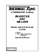 Thermal Arc 400 GTSW AC/DC Operating Manual preview